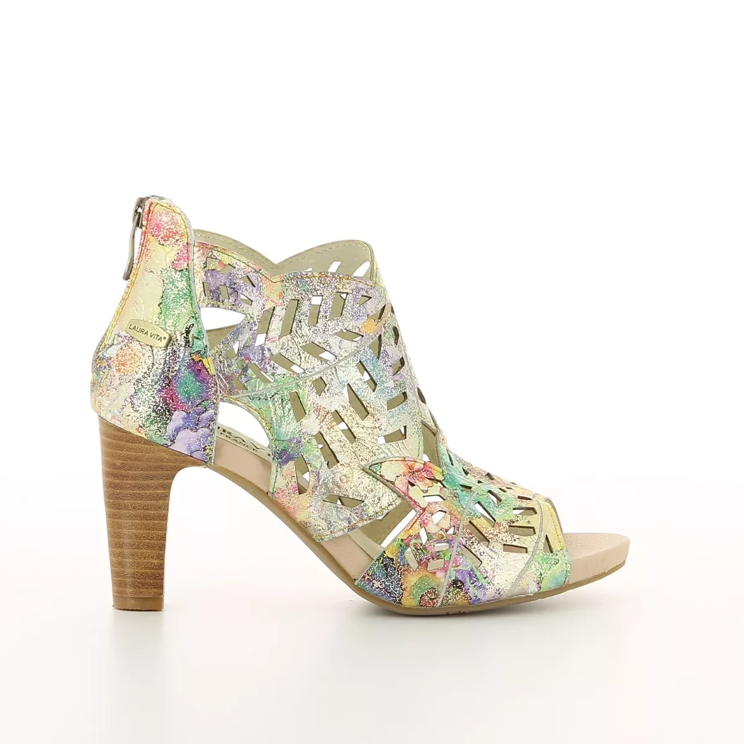 Image (2) de la chaussures Laura Vita - Sandales et Nu-Pieds Multicolore en Cuir