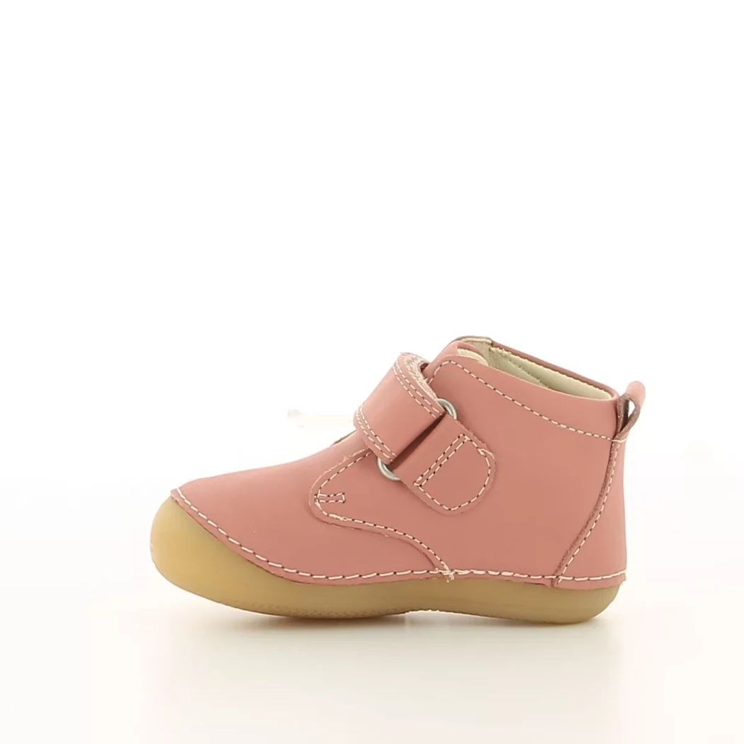 Image (4) de la chaussures Kickers - Bottines Rose en Cuir