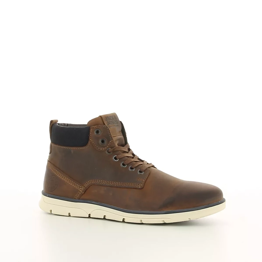 Image (1) de la chaussures Jack & Jones - Bottines Marron en Cuir