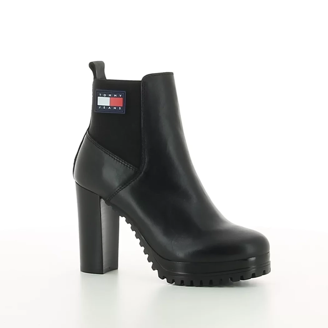 Image (1) de la chaussures Tommy jeans - Boots Noir en Cuir