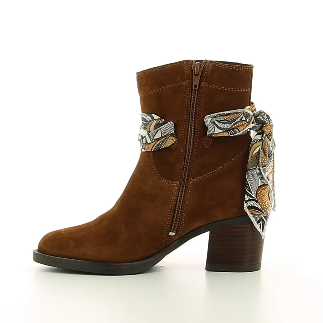 Image (4) de la chaussures Goodstep - Boots Cuir naturel / Cognac en Cuir nubuck