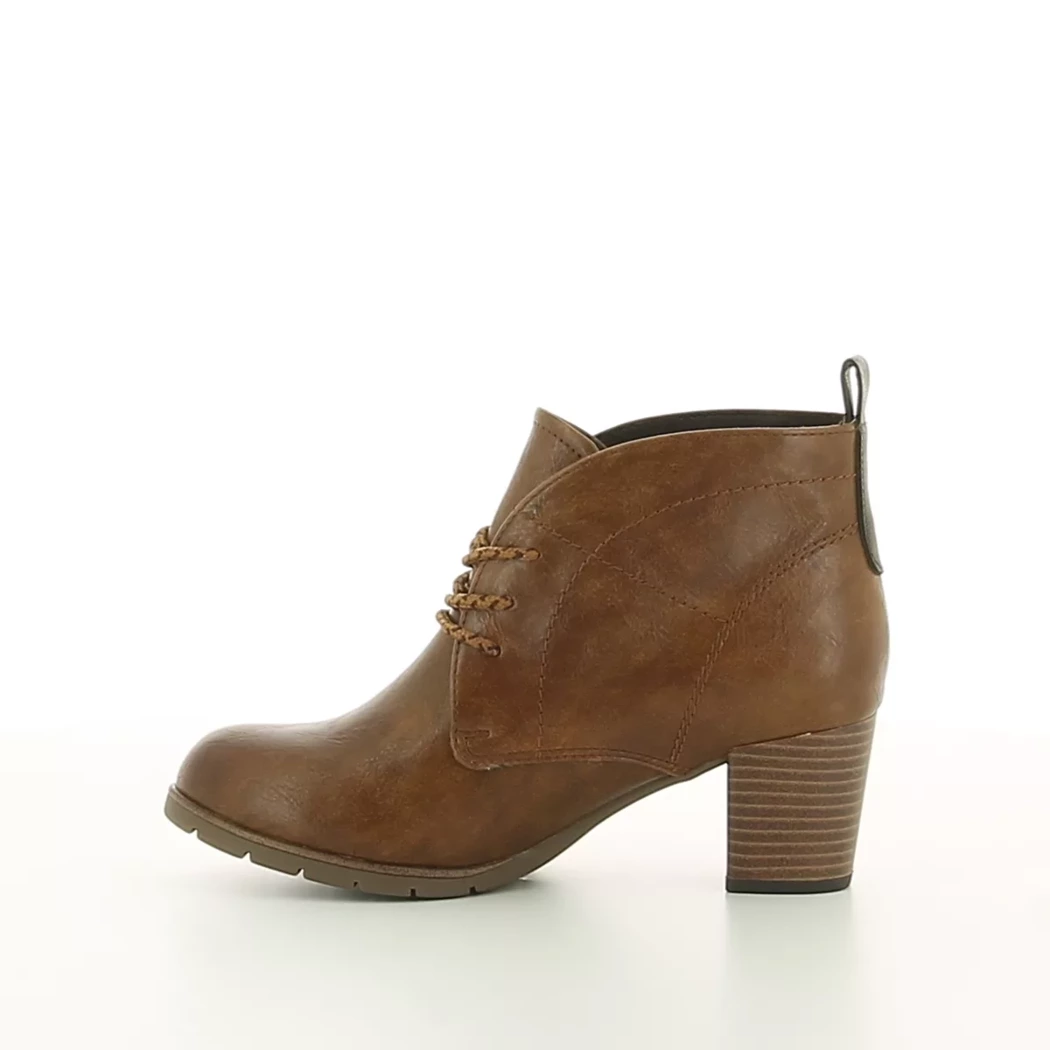 Image (4) de la chaussures Marco Tozzi - Bottines Cuir naturel / Cognac en Cuir synthétique