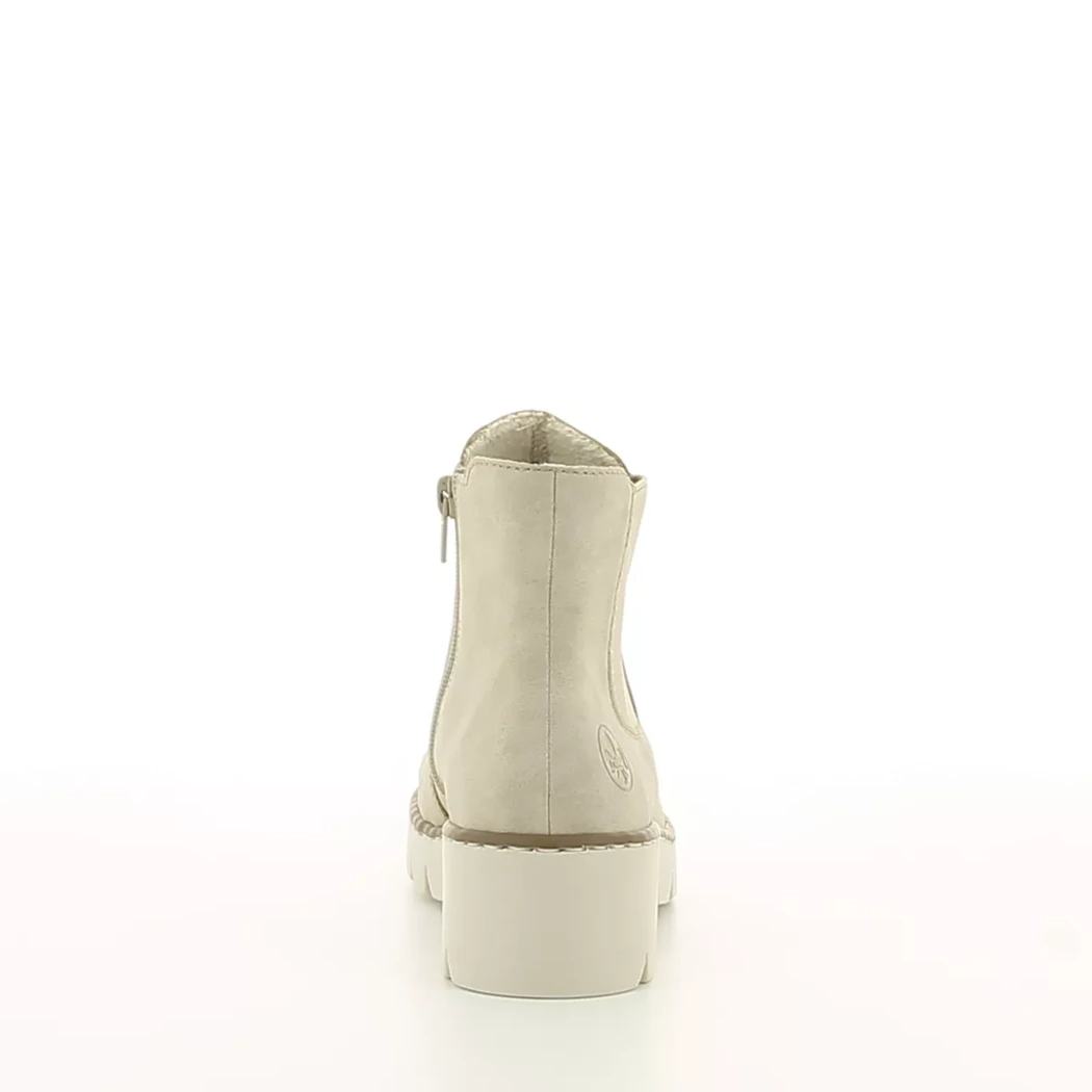 Image (3) de la chaussures Rieker - Boots Beige en Cuir synthétique