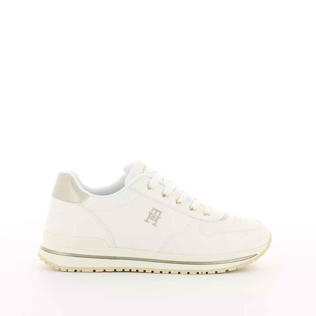 Image (2) de la chaussures Tommy Hilfiger - Baskets Beige en Cuir synthétique