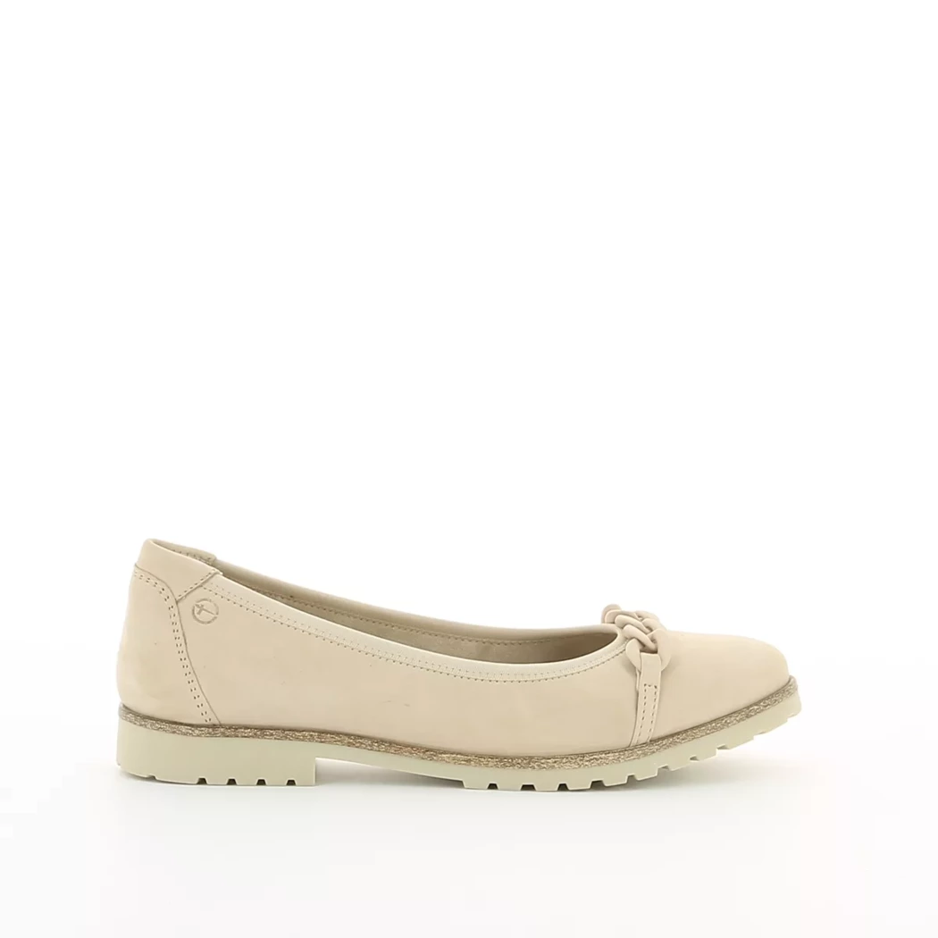 Image (2) de la chaussures Tamaris - Ballerines Beige en Cuir