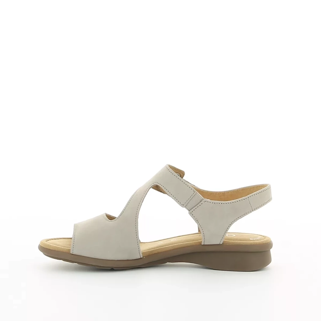 Image (4) de la chaussures Gabor - Sandales et Nu-Pieds Taupe en Cuir nubuck