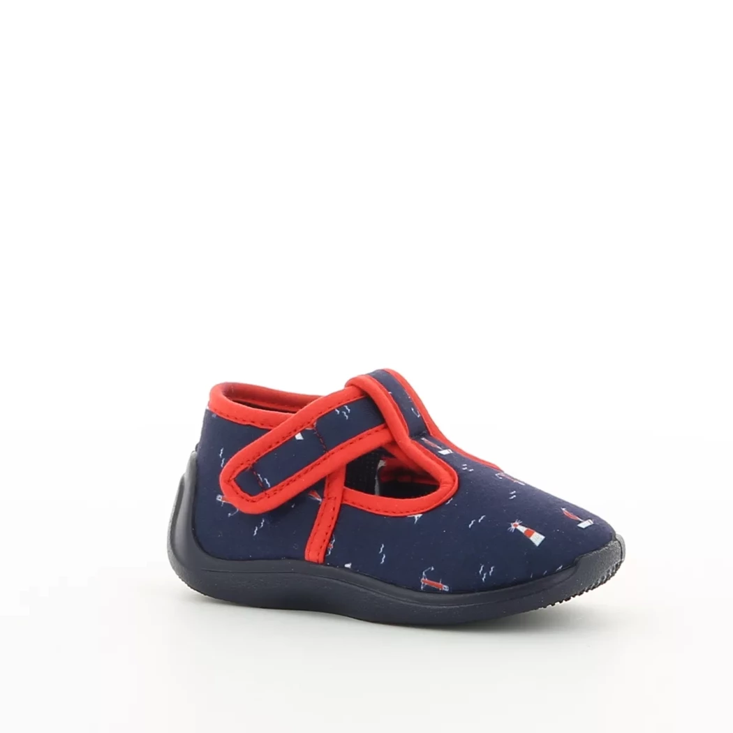 Image (1) de la chaussures Bossi - Pantoufles et Chaussons Bleu en Textile
