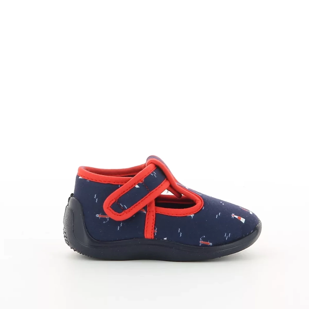 Image (2) de la chaussures Bossi - Pantoufles et Chaussons Bleu en Textile
