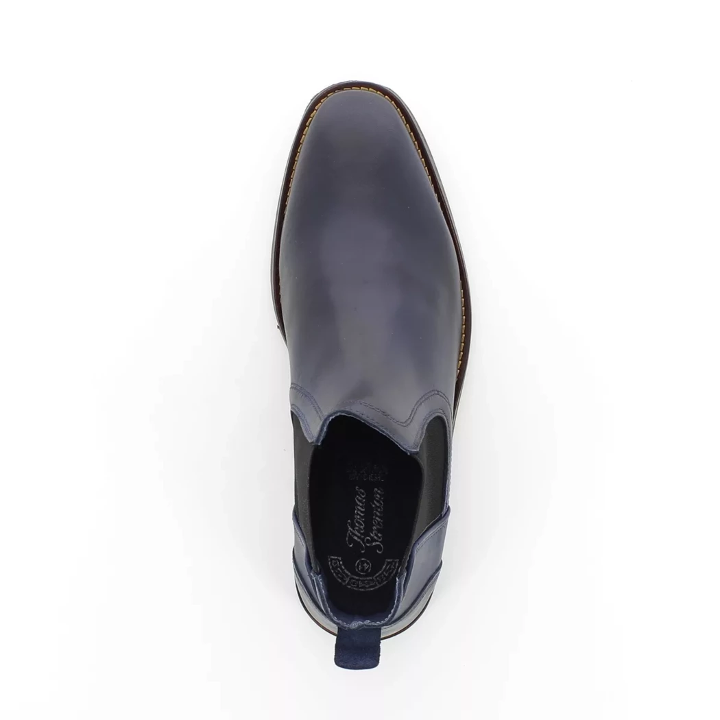 Image (6) de la chaussures Thomas Strenton - Boots Bleu en Cuir
