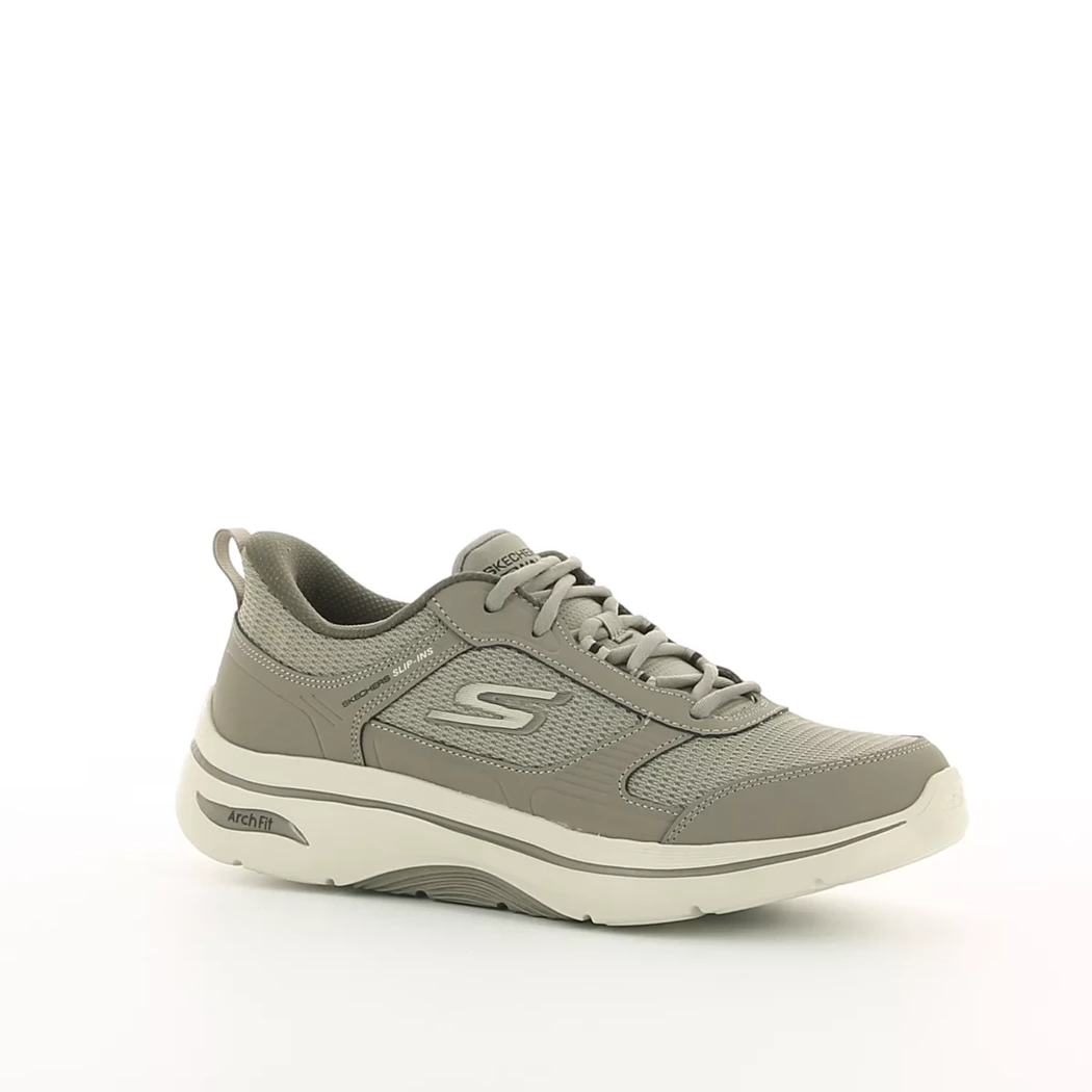 Image (1) de la chaussures Skechers - Baskets Taupe en Textile Image (1) de la chaussures Skechers - Baskets Taupe en Textile
