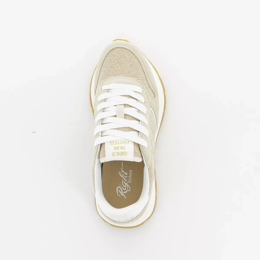 Image (6) de la chaussures Sun68 - Baskets Beige en Cuir nubuck Image (6) de la chaussures Sun68 - Baskets Beige en Cuir nubuck