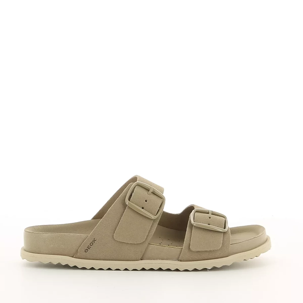Image (2) de la chaussures Geox - Mules et Sabots Taupe en Cuir nubuck Image (2) de la chaussures Geox - Mules et Sabots Taupe en Cuir nubuck