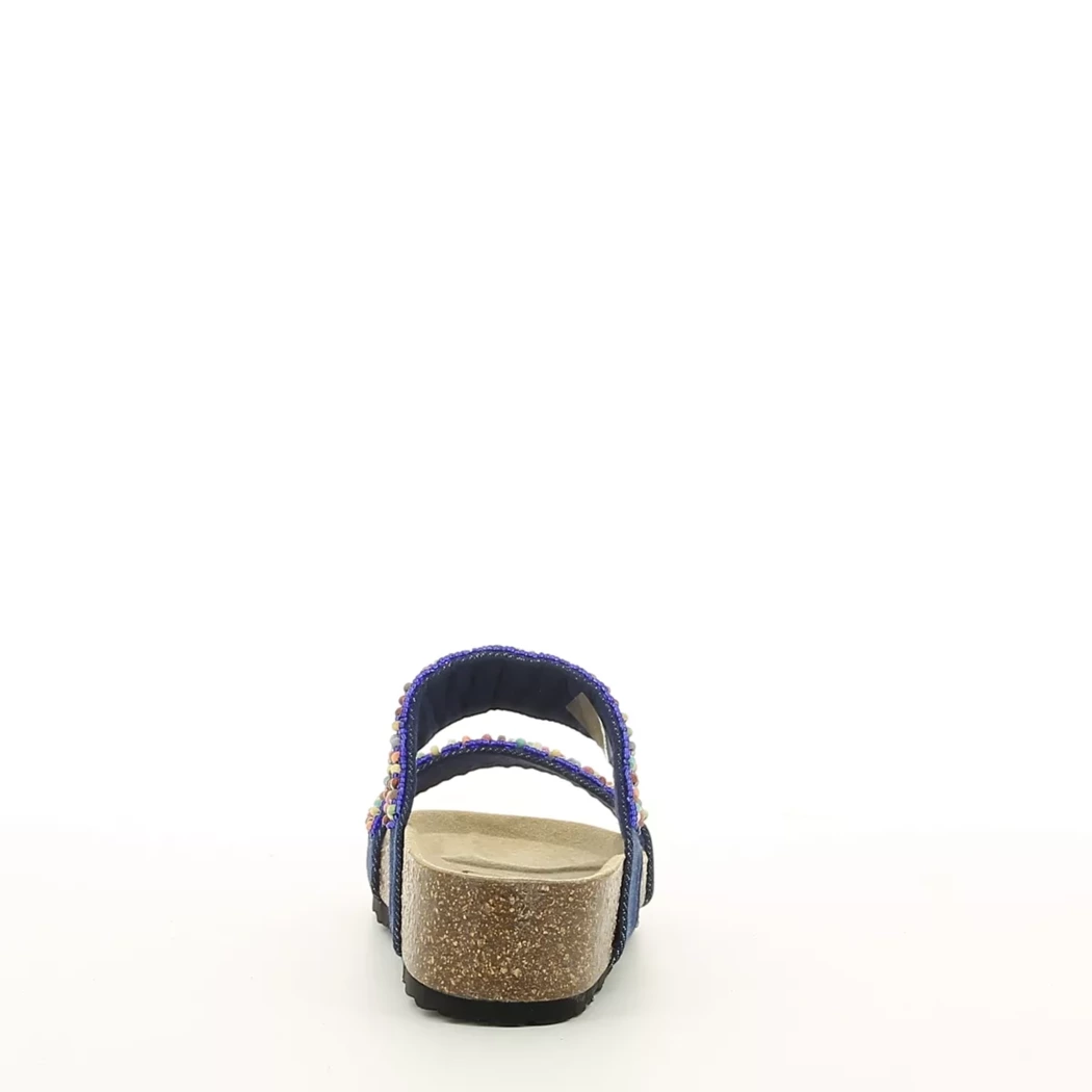Image (3) de la chaussures Bio Divina - Mules et Sabots Bleu en Textile