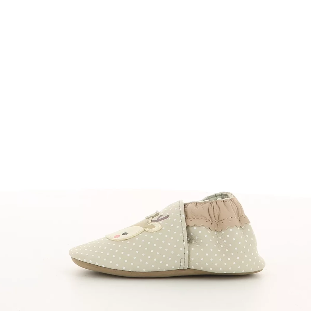 Image (4) de la chaussures Robeez - Chaussons bébé Beige en Cuir
