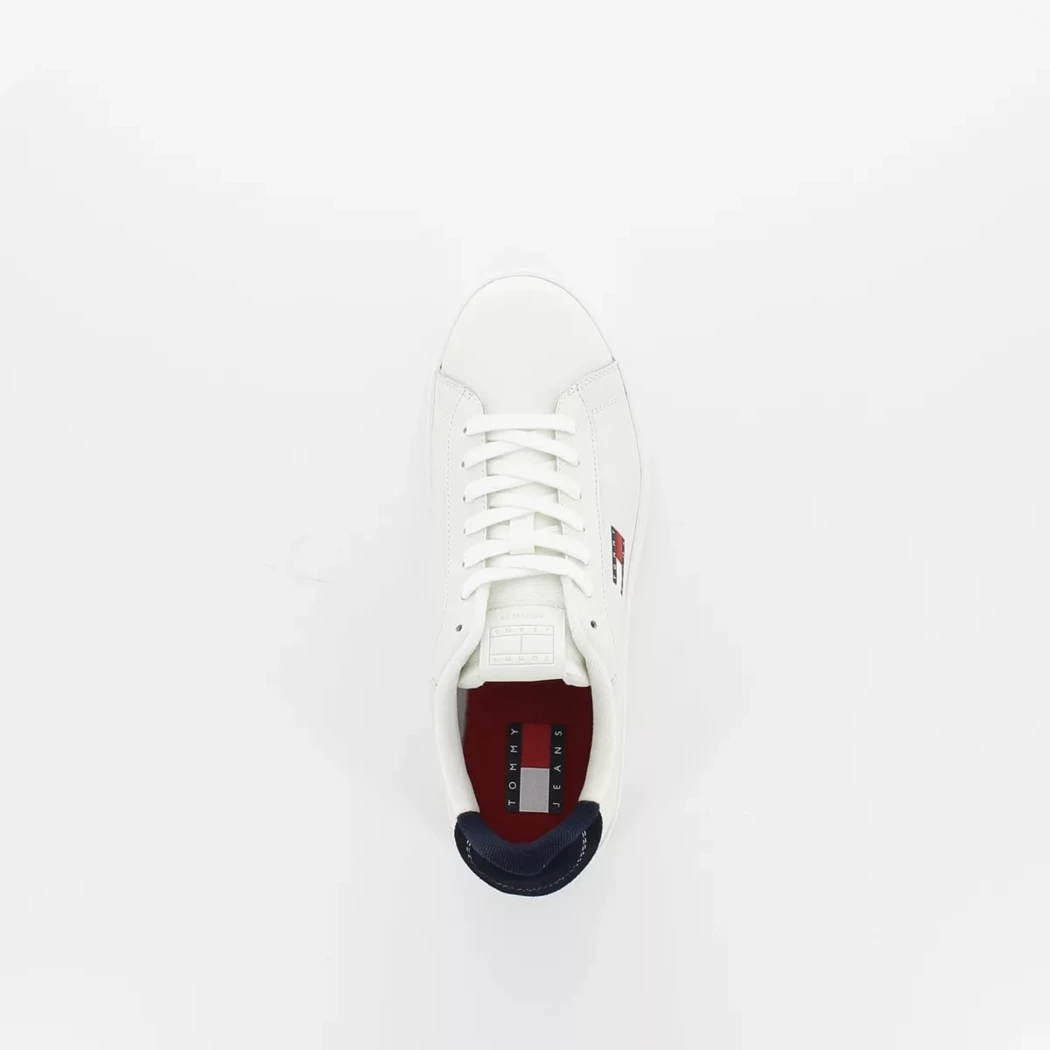 Image (6) de la chaussures Tommy jeans - Baskets Blanc en Cuir