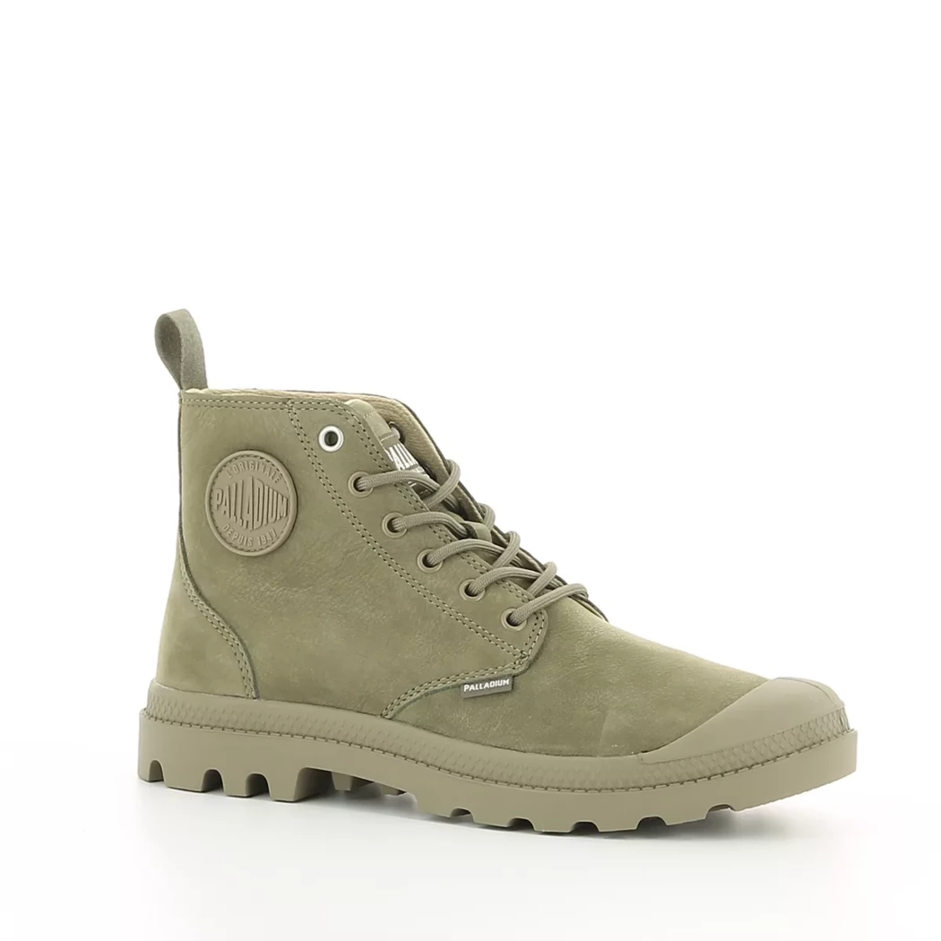 Image (1) de la chaussures Palladium - Bottines Vert en Cuir nubuck Image (1) de la chaussures Palladium - Bottines Vert en Cuir nubuck