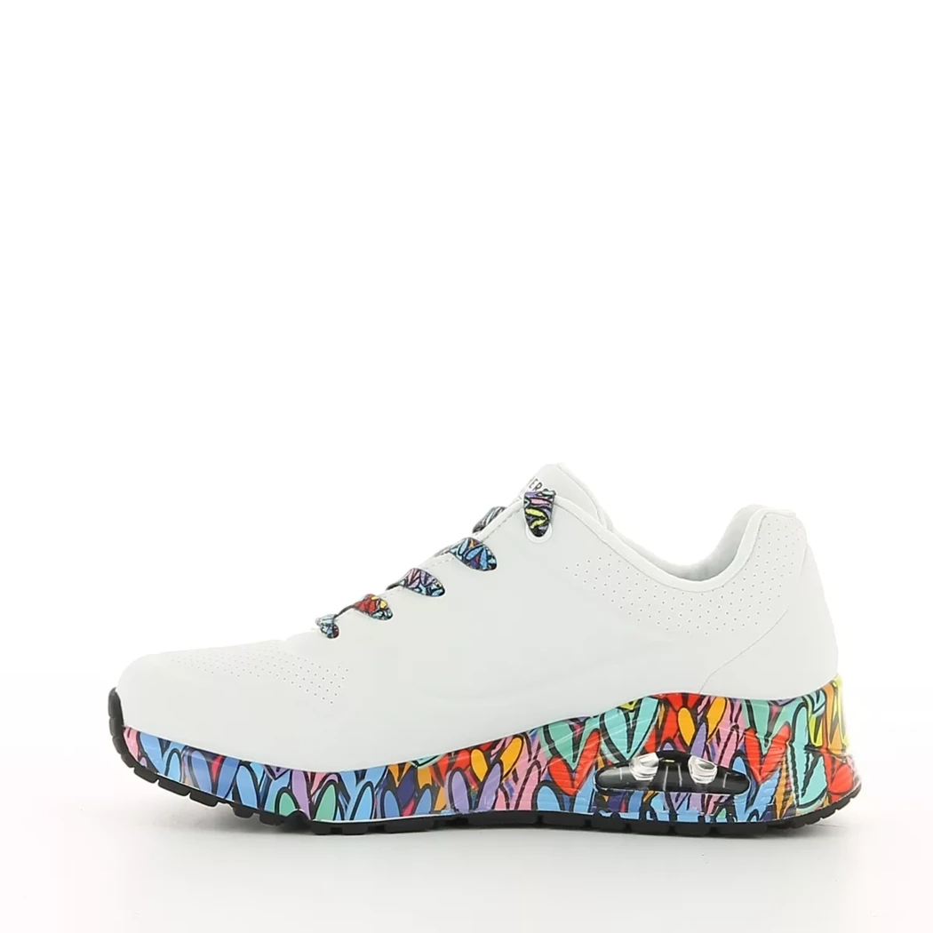 Image (4) de la chaussures Skechers - Baskets Blanc en Cuir synthétique