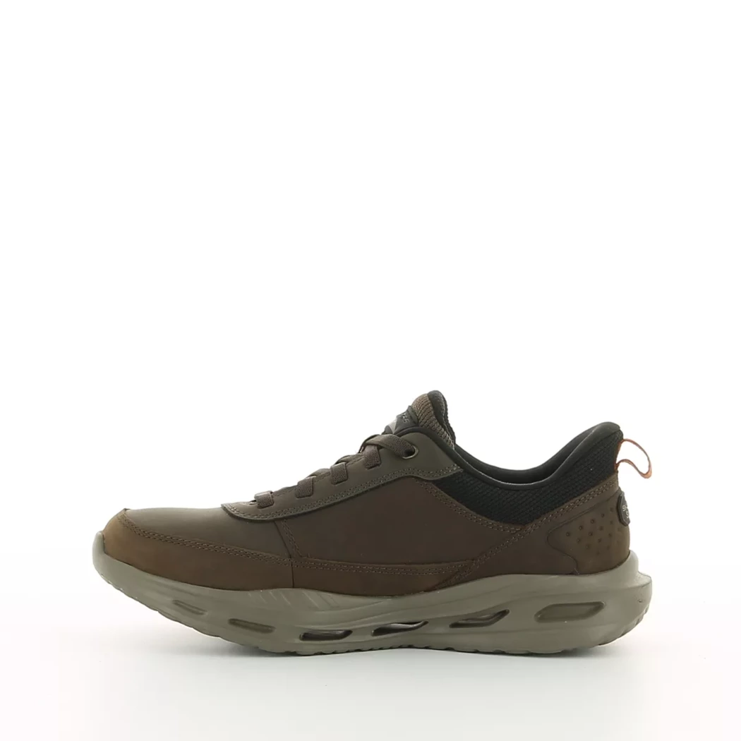 Image (4) de la chaussures Skechers - Baskets Marron en Cuir synthétique
