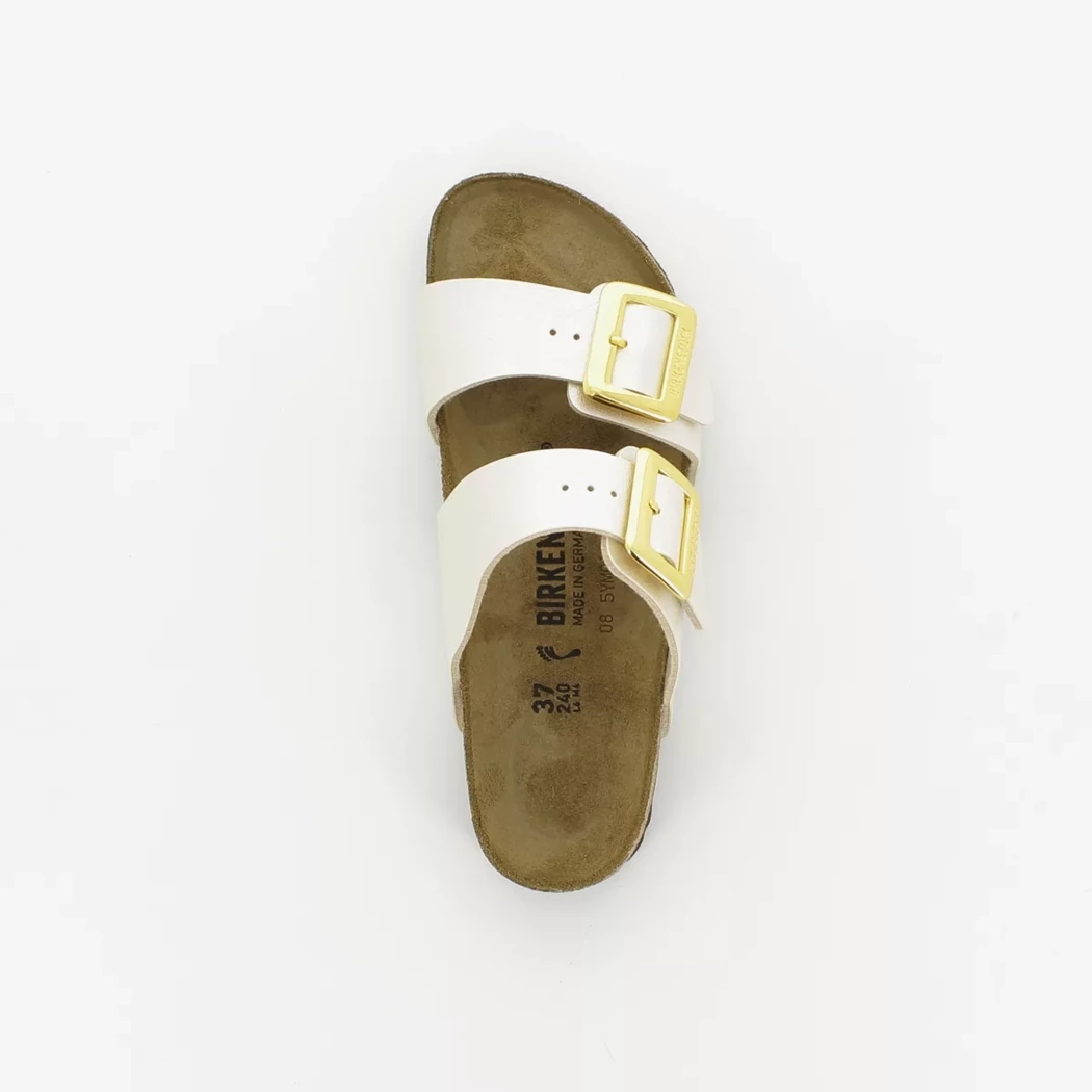 Image (6) de la chaussures Birkenstock - Mules et Sabots Blanc en Cuir synthétique