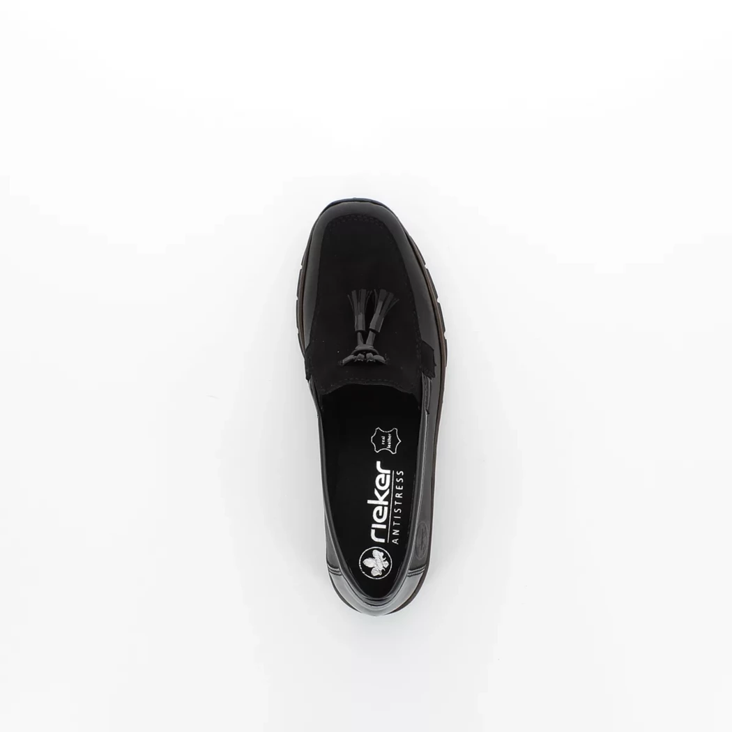 Image (6) de la chaussures Rieker - Mocassins Noir en Cuir