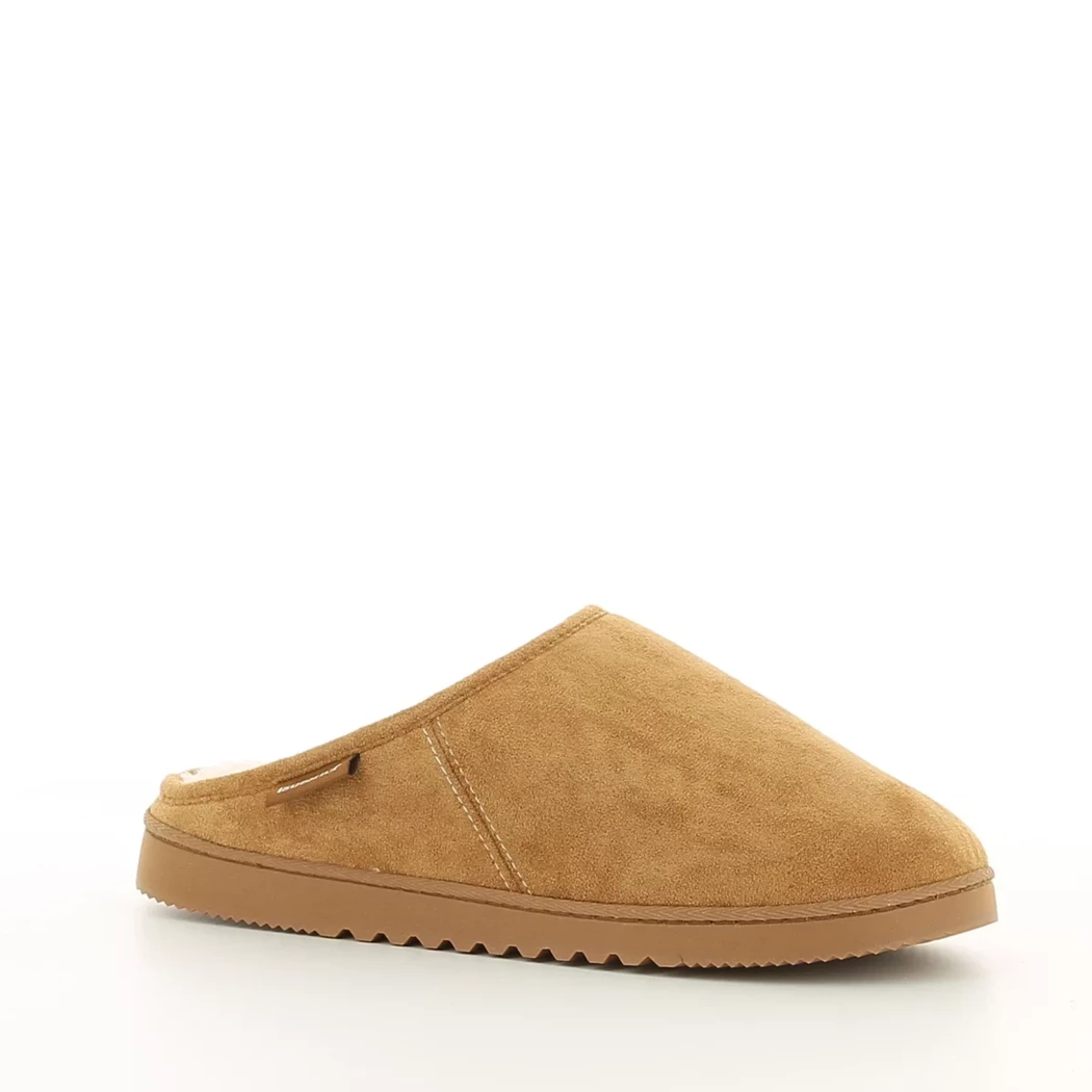 Image (1) de la chaussures Isotoner - Pantoufles et Chaussons Cuir naturel / Cognac en Textile