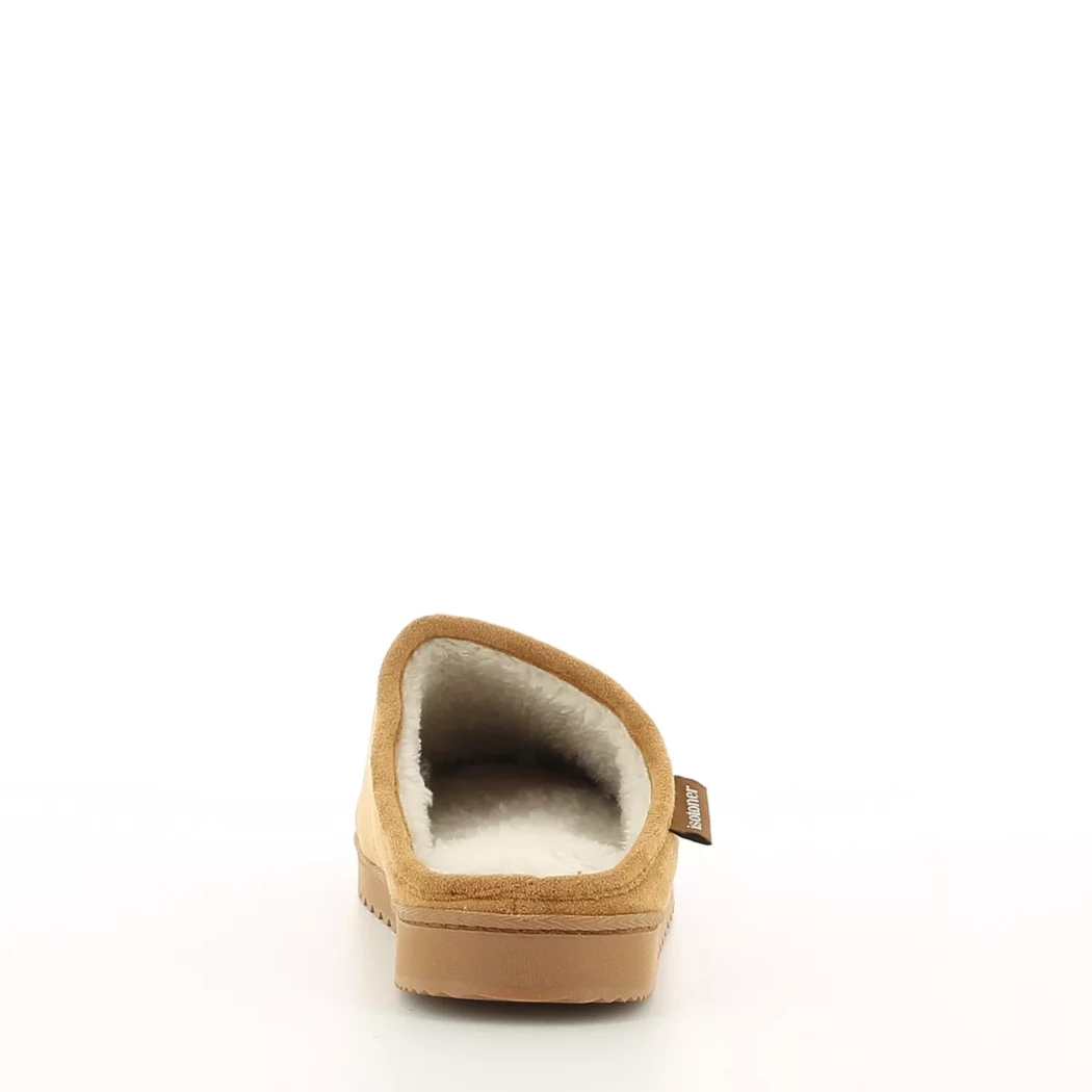 Image (3) de la chaussures Isotoner - Pantoufles et Chaussons Cuir naturel / Cognac en Textile