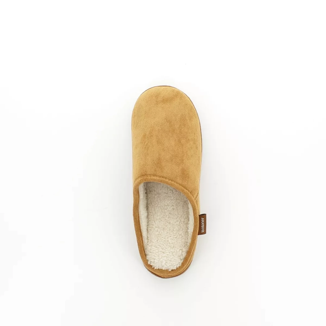 Image (6) de la chaussures Isotoner - Pantoufles et Chaussons Cuir naturel / Cognac en Textile