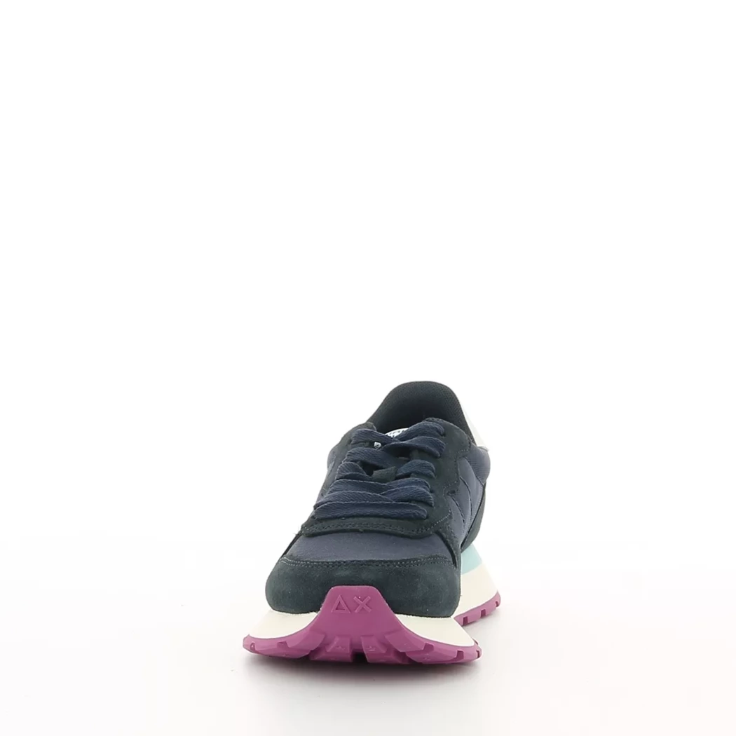 Image (5) de la chaussures Sun68 - Baskets Bleu en Cuir nubuck