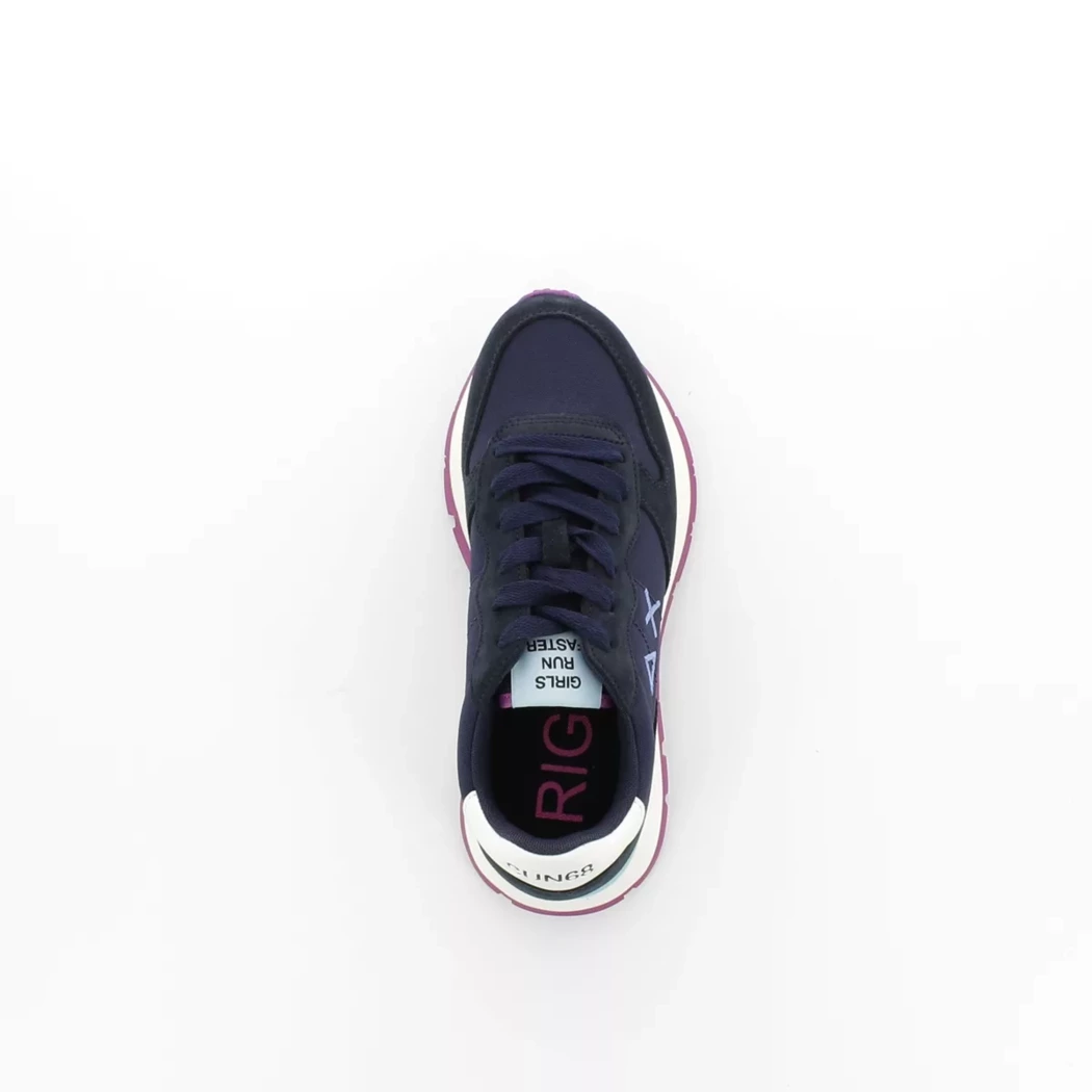Image (6) de la chaussures Sun68 - Baskets Bleu en Cuir nubuck