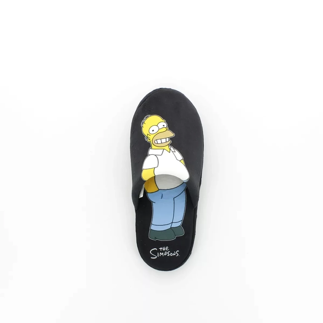 Image (6) de la chaussures Simpsons - Pantoufles et Chaussons Noir en Textile