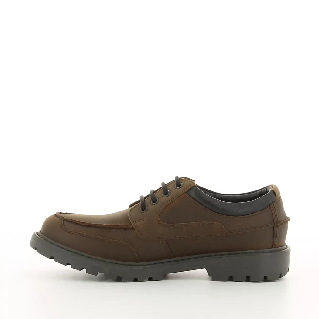 Image (4) de la chaussures Trek Stone - Chaussures à lacets Marron en Cuir synthétique