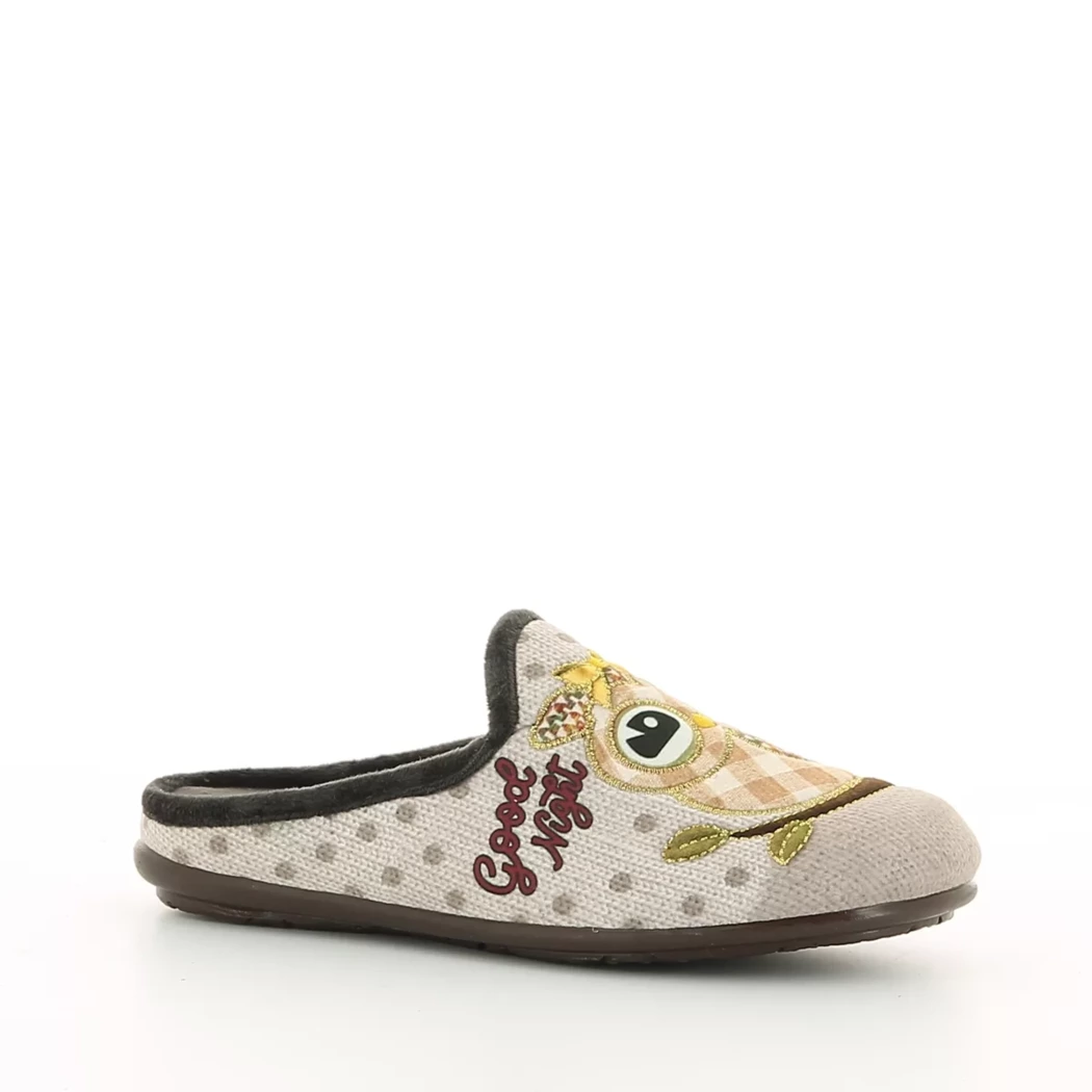 Image (1) de la chaussures OUF!... - Pantoufles et Chaussons Taupe en Textile Image (1) de la chaussures OUF!... - Pantoufles et Chaussons Taupe en Textile