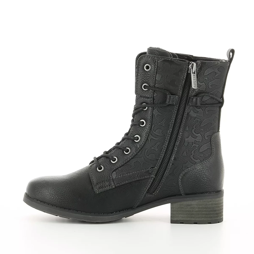 Image (4) de la chaussures Mustang - Bottines Noir en Cuir synthétique Image (4) de la chaussures Mustang - Bottines Noir en Cuir synthétique