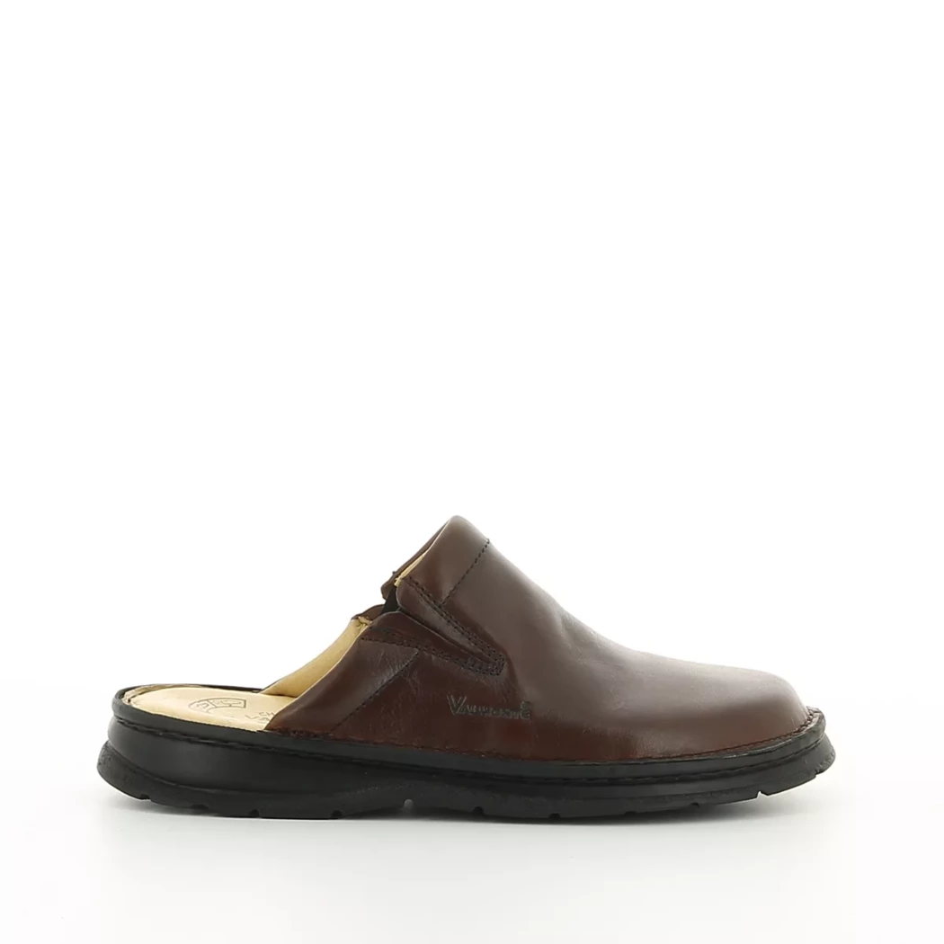 Image (2) de la chaussures Valmonte - Pantoufles et Chaussons Marron en Cuir