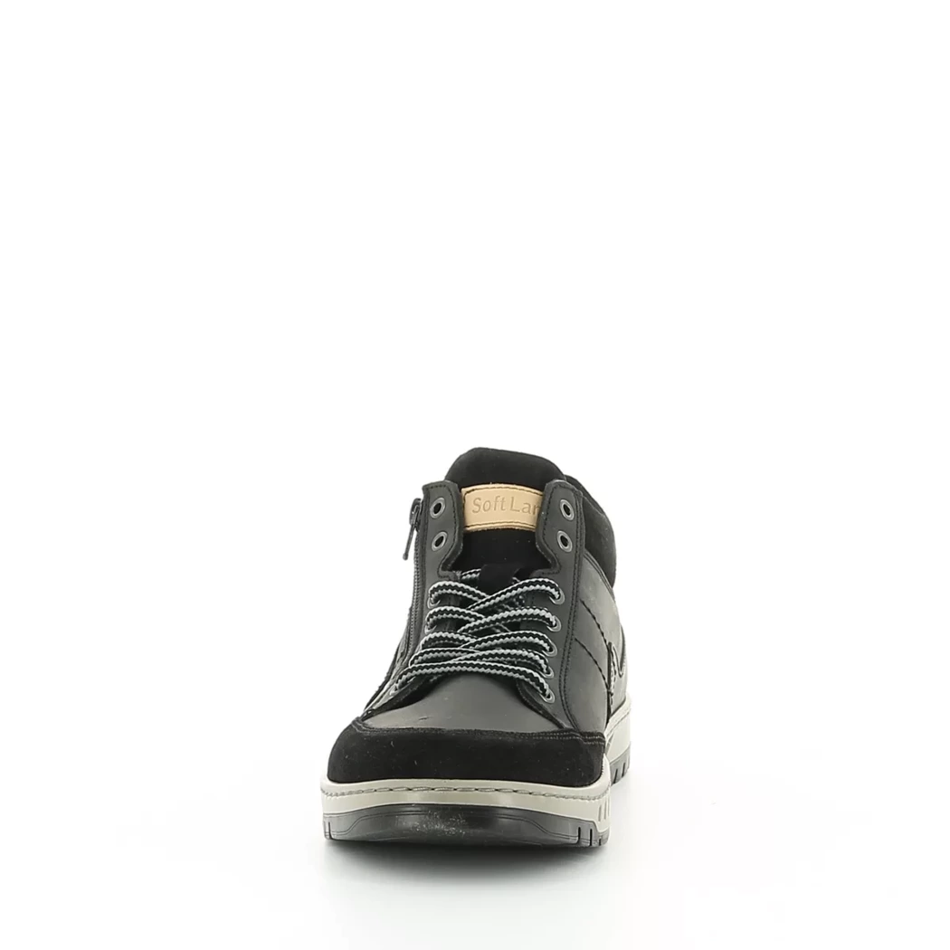 Image (5) de la chaussures Soft Land - Bottines Noir en Cuir