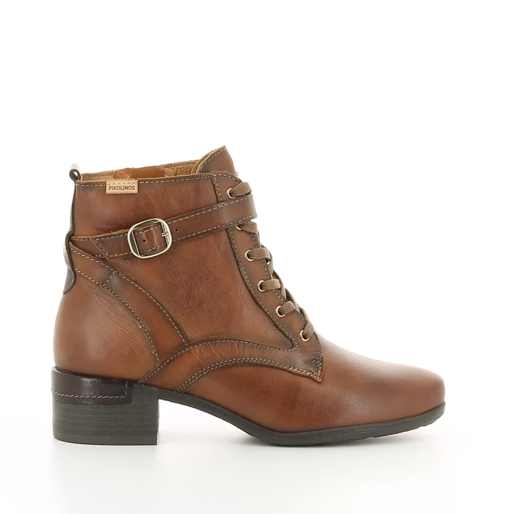 Image (2) de la chaussures Pikolinos - Bottines Cuir naturel / Cognac en Cuir