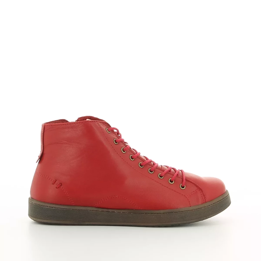 Image (2) de la chaussures Andrea Conti - Bottines Rouge en Cuir Image (2) de la chaussures Andrea Conti - Bottines Rouge en Cuir