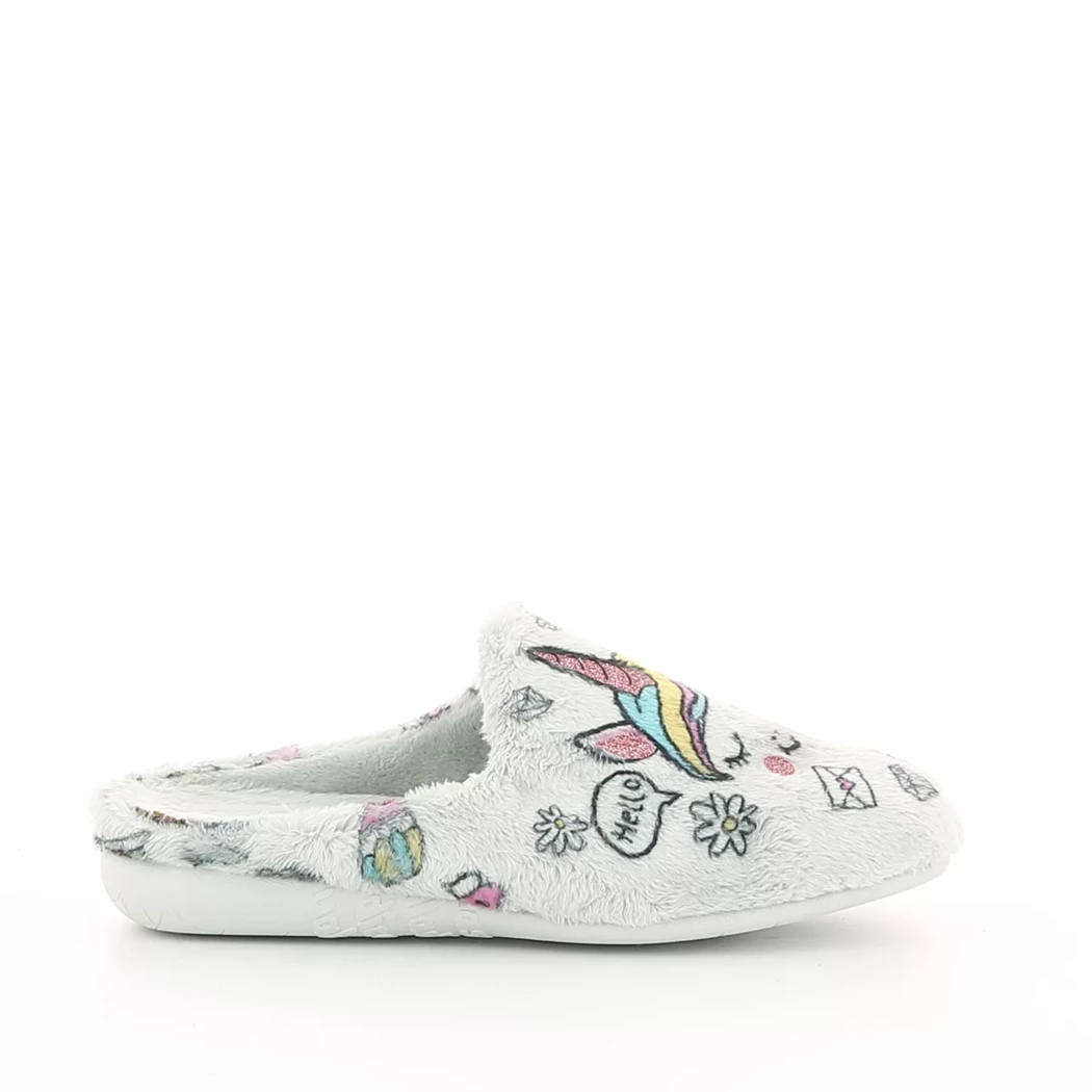 Image (2) de la chaussures Vul ladi - Pantoufles et Chaussons Gris en Textile