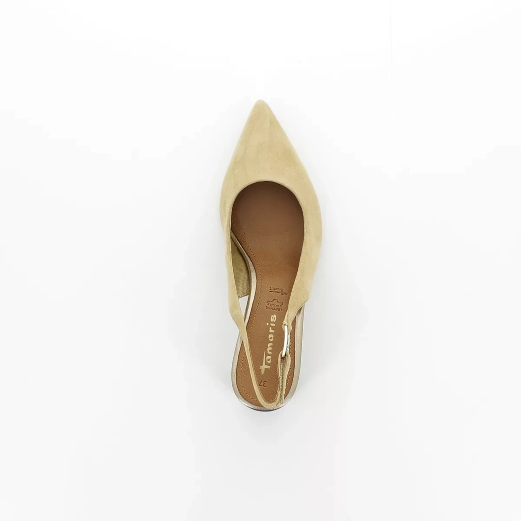 Image (6) de la chaussures Tamaris - Escarpins Beige en Cuir nubuck