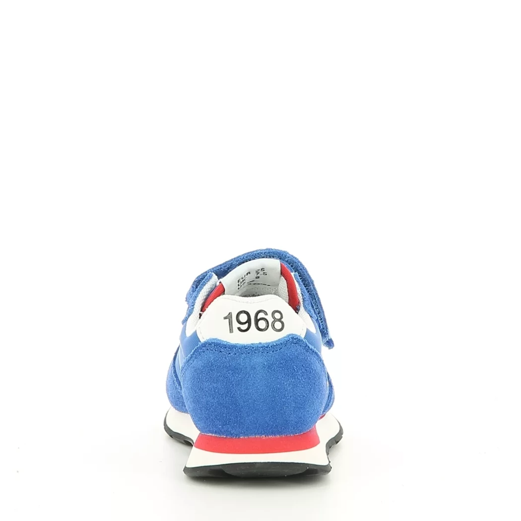 Image (3) de la chaussures Sun68 - Baskets Bleu en Cuir nubuck