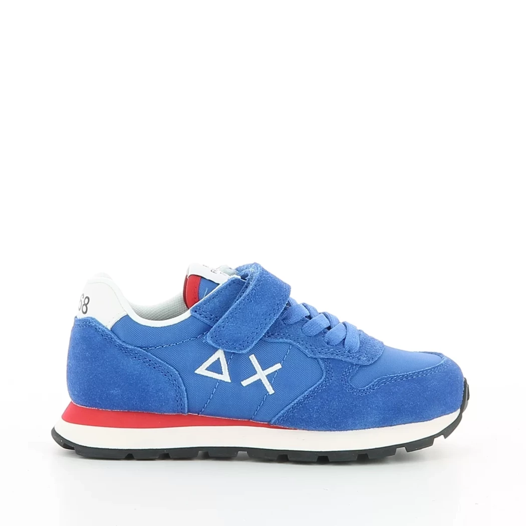 Image (2) de la chaussures Sun68 - Baskets Bleu en Cuir nubuck