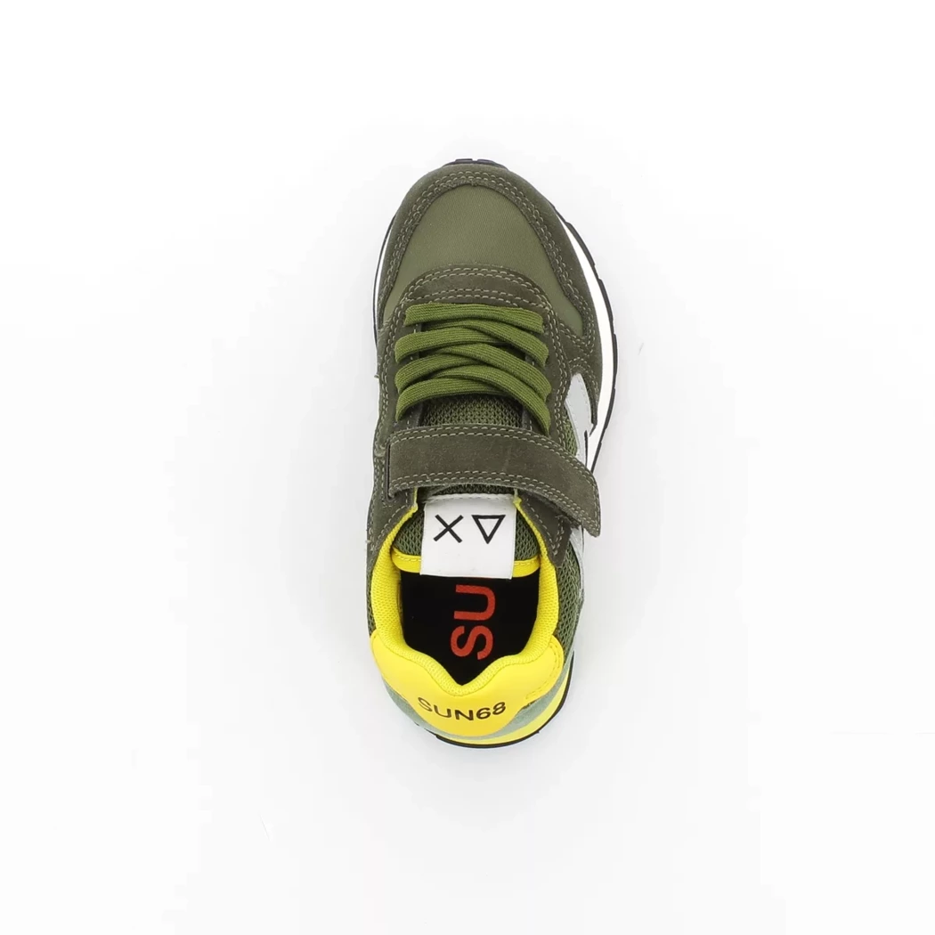 Image (6) de la chaussures Sun68 - Baskets Vert en Cuir nubuck