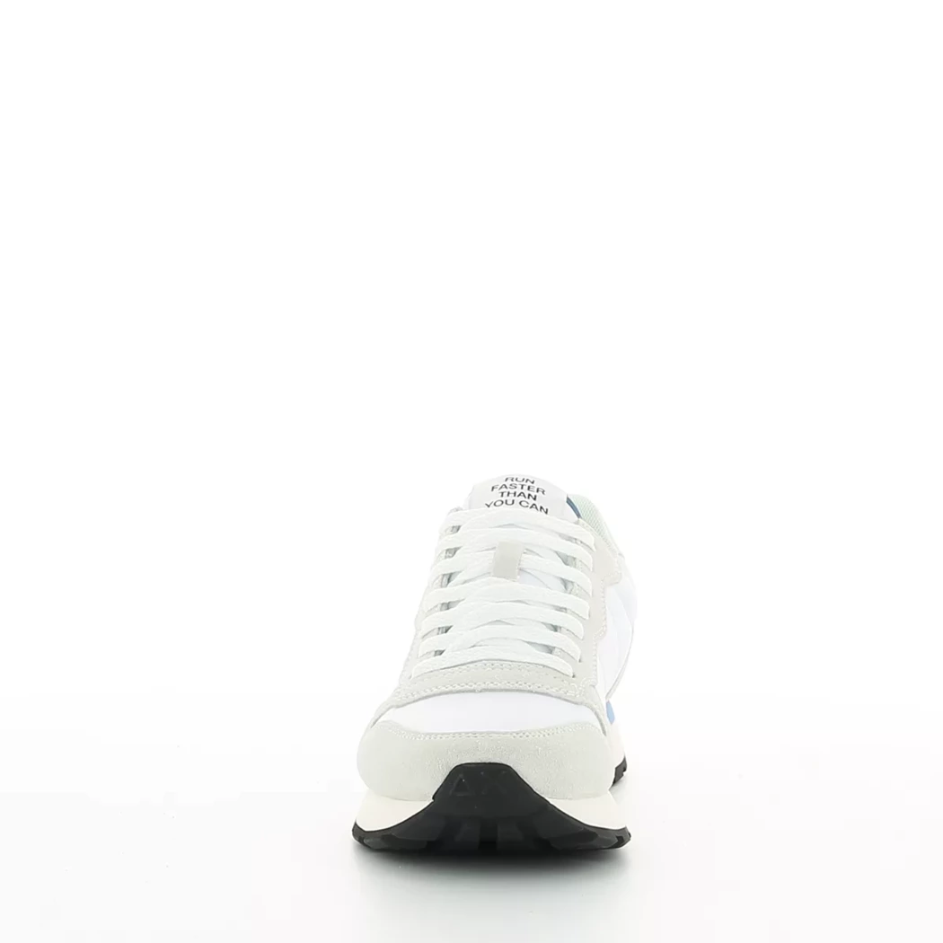 Image (5) de la chaussures Sun68 - Baskets Blanc en Cuir nubuck