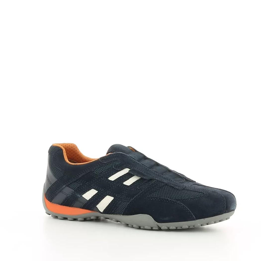Image (1) de la chaussures Geox - Baskets Bleu en Cuir nubuck