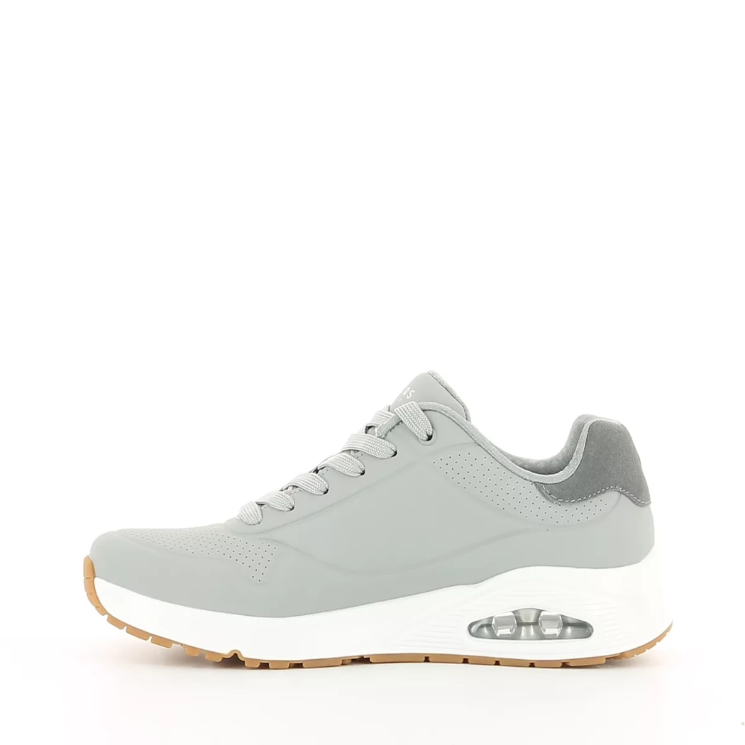 Image (4) de la chaussures Skechers - Baskets Gris en Cuir synthétique