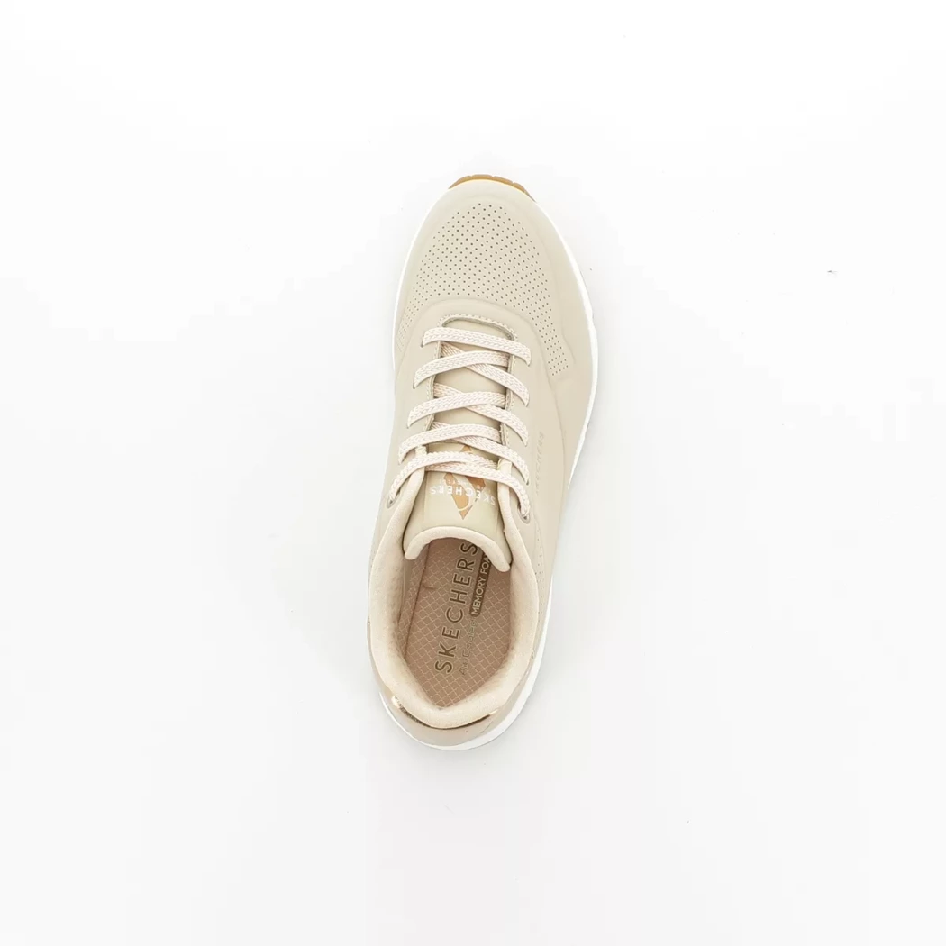 Image (6) de la chaussures Skechers - Baskets Beige en Cuir synthétique