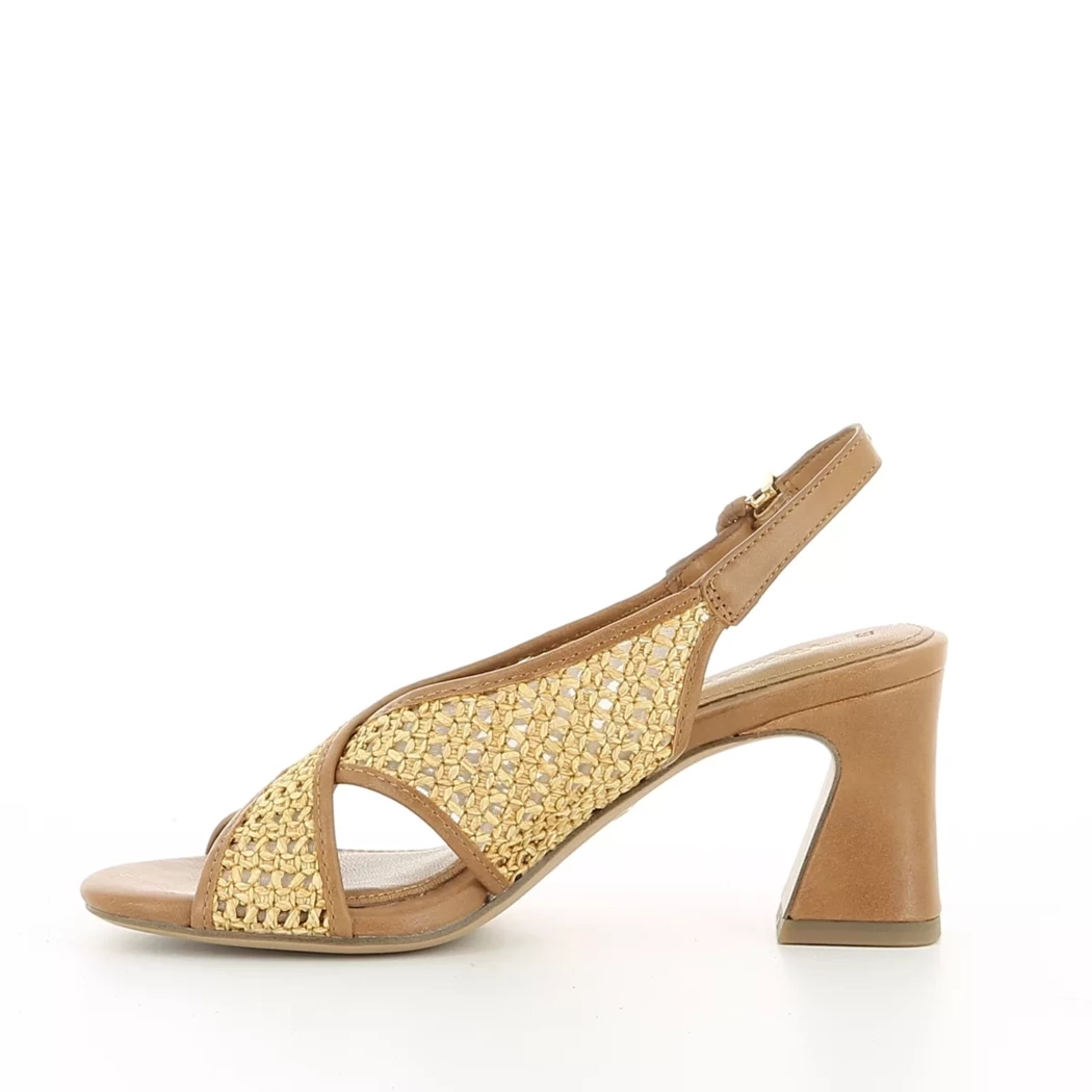 Image (4) de la chaussures Tamaris - Sandales et Nu-Pieds Cuir naturel / Cognac en Cuir