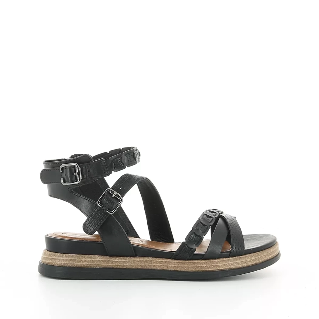 Image (2) de la chaussures Tamaris - Sandales et Nu-Pieds Noir en Cuir