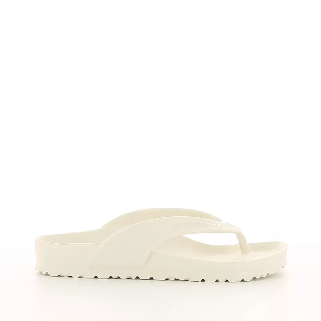 Image (2) de la chaussures Birkenstock - Tongs et Plage Blanc en Caoutchouc
