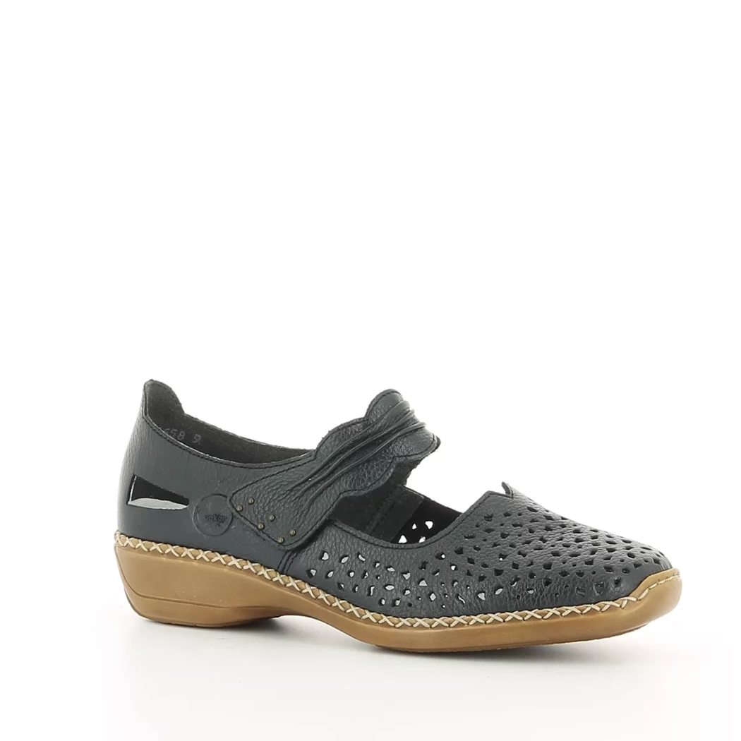 Image (1) de la chaussures Rieker - Ballerines Bleu en Cuir